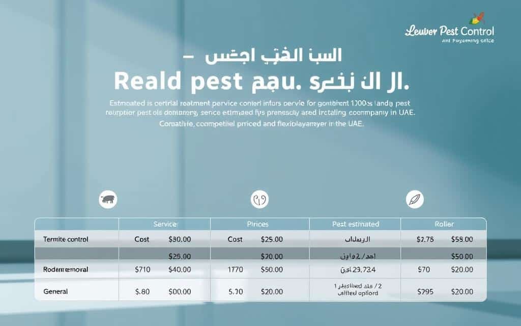 أسعار خدمات مكافحة الحشرات